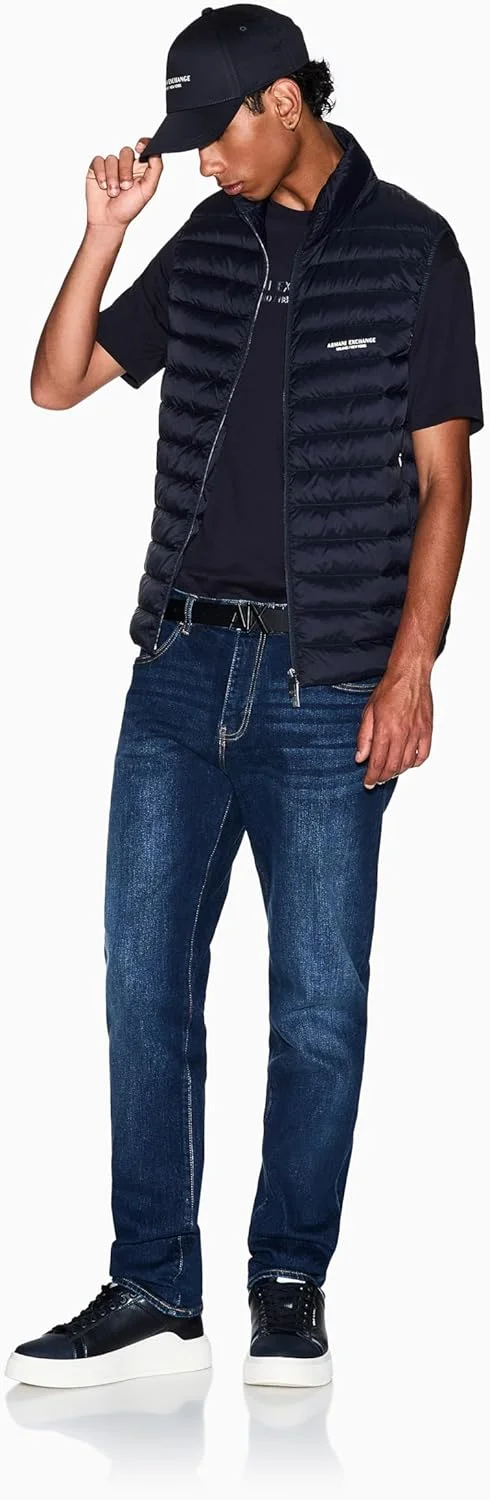 شلوار جین مردانه آرمانی اکسچنج با لوگوی تکه دوزی