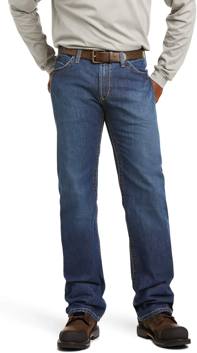 شلوار جین مردانه آریات مدل M4 Rlx Bsc Boot Cut جین فلینت