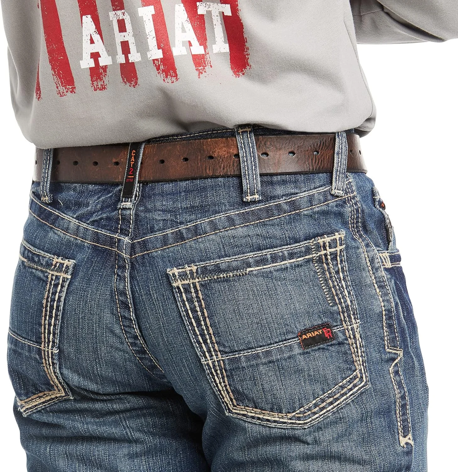 شلوار جین کار مردانه آریات مدل FR M4 با برش بوت کات و فیت راحت