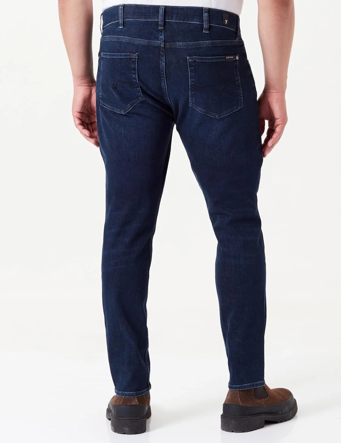 شلوار جین مردانه اسلیم فیت با فاق متوسط و رنگ قرمز