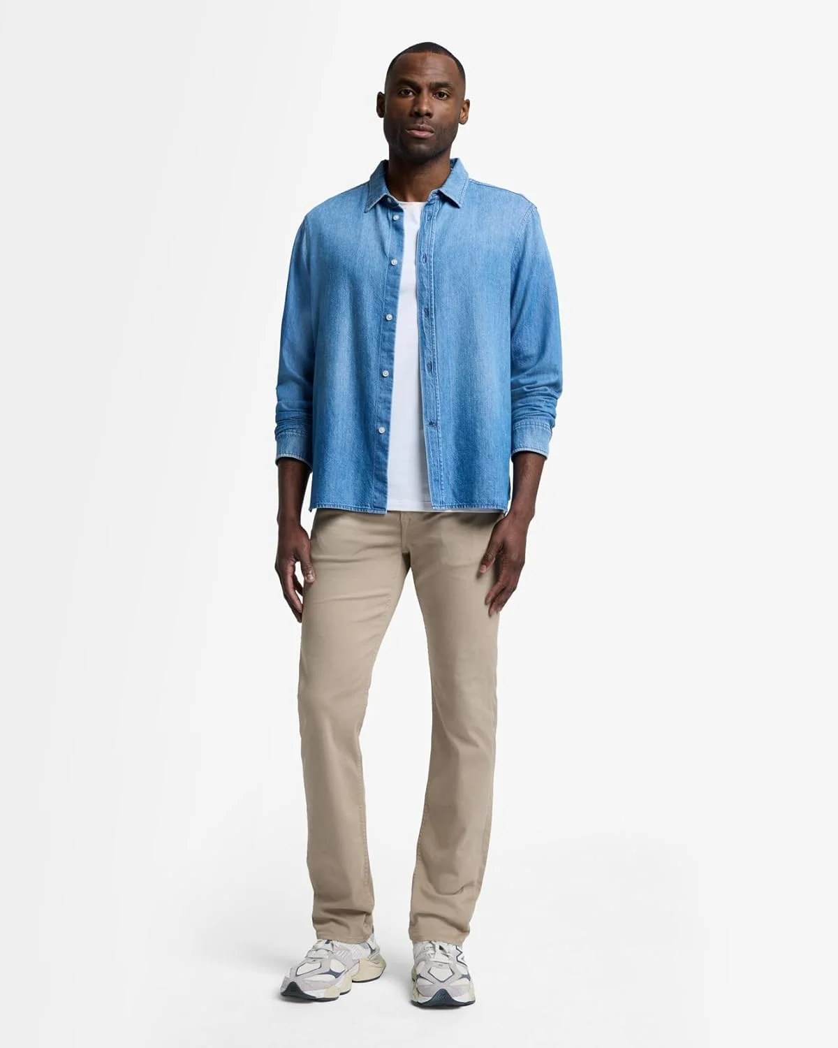 شلوار جین مردانه اسلیم فیت راسته با کشسانی شلوار جین مردانه اسلیم فیت راسته با کشسانی