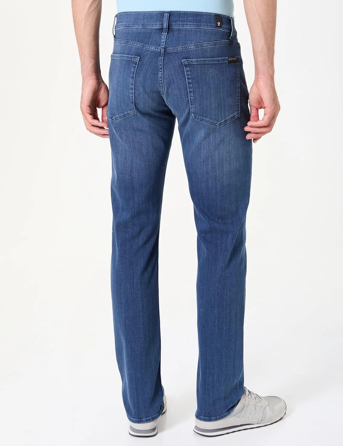شلوار جین مردانه اسلیم فیت آبی مید از برند سون فور آل منکایند