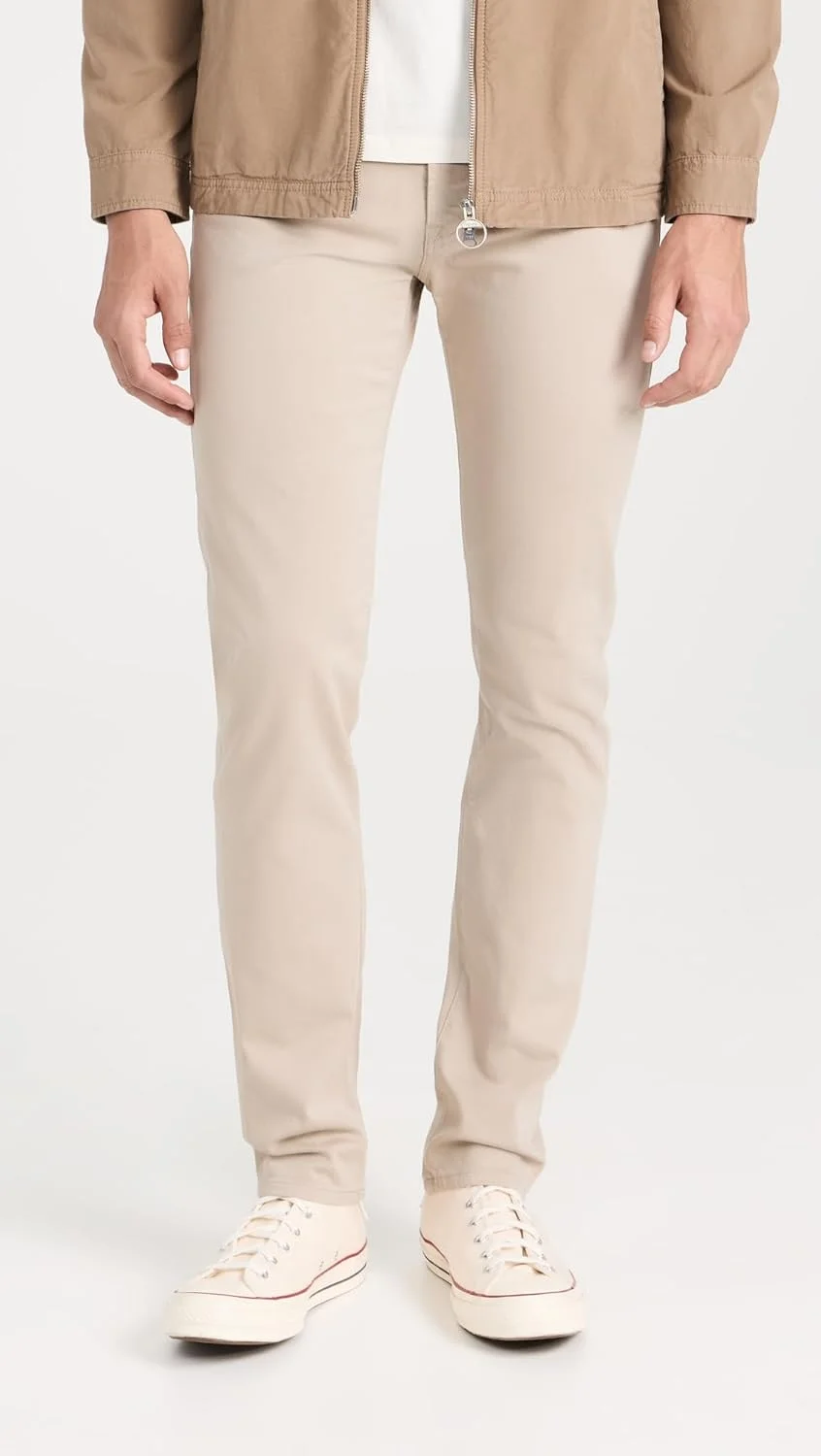 شلوار کتان کشی مدرن و باریک مردانه AG Adriano Goldschmied مدل Tellis Sud، شلوار غیر رسمی