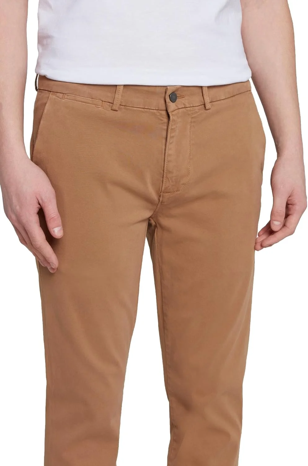 شلوار کتان مردانه راسته با جیب پشتی ساده