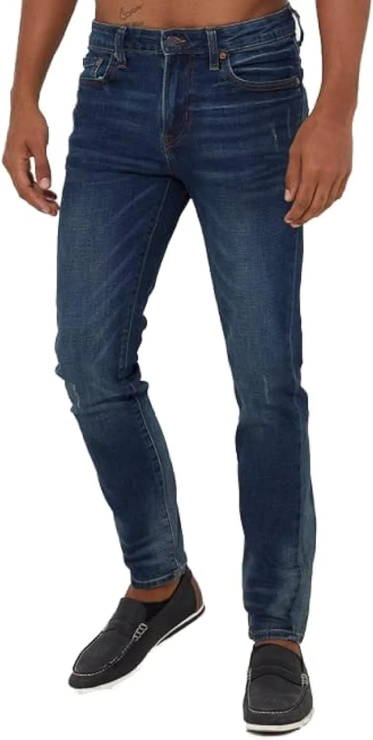 شلوار جین مردانه Aeropostale، مدل جذب، سایز 36، رنگ تیره