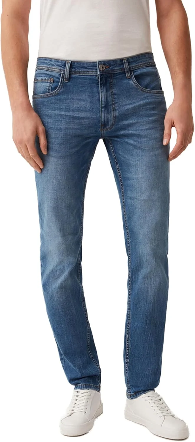 شلوار جین مردانه OVS، فیت باریک و کشی با طرح محو