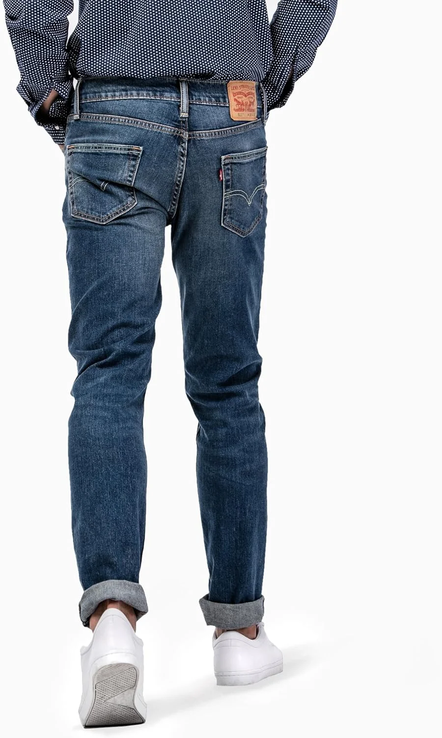 شلوار جین مردانه مدل 511 Slim از Levi's، رنگ Indigo تیره - سنگ شور شده، سایز 32
