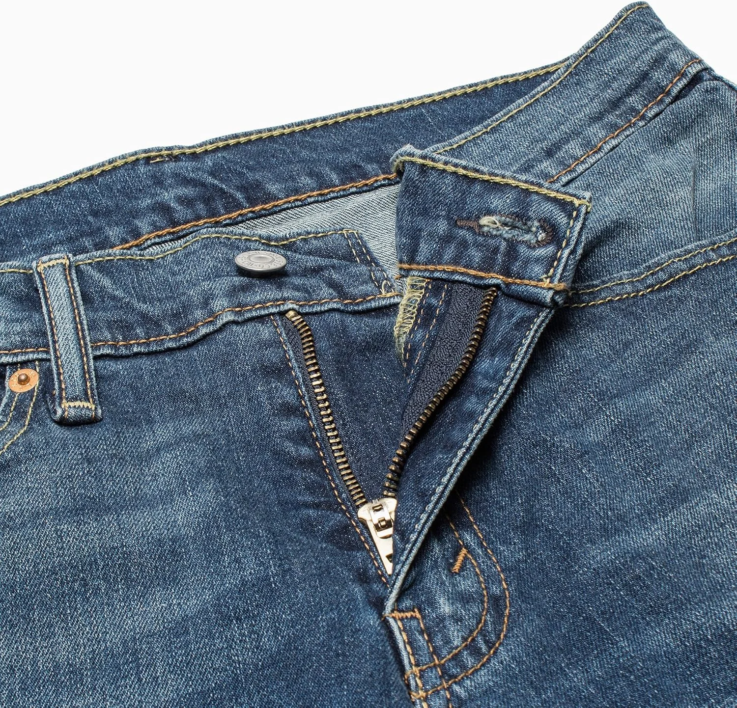 شلوار جین مردانه مدل 511 Slim از Levi's، رنگ Indigo تیره - سنگ شور شده، سایز 32