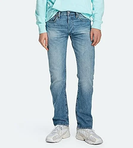 شلوار جین مردانه Levi's 501 با فیت اصلی، جین راسته - 005012965، آبی شلوار جین مردانه Levi's 501 با فیت اصلی، جین راسته - 005012965، آبی