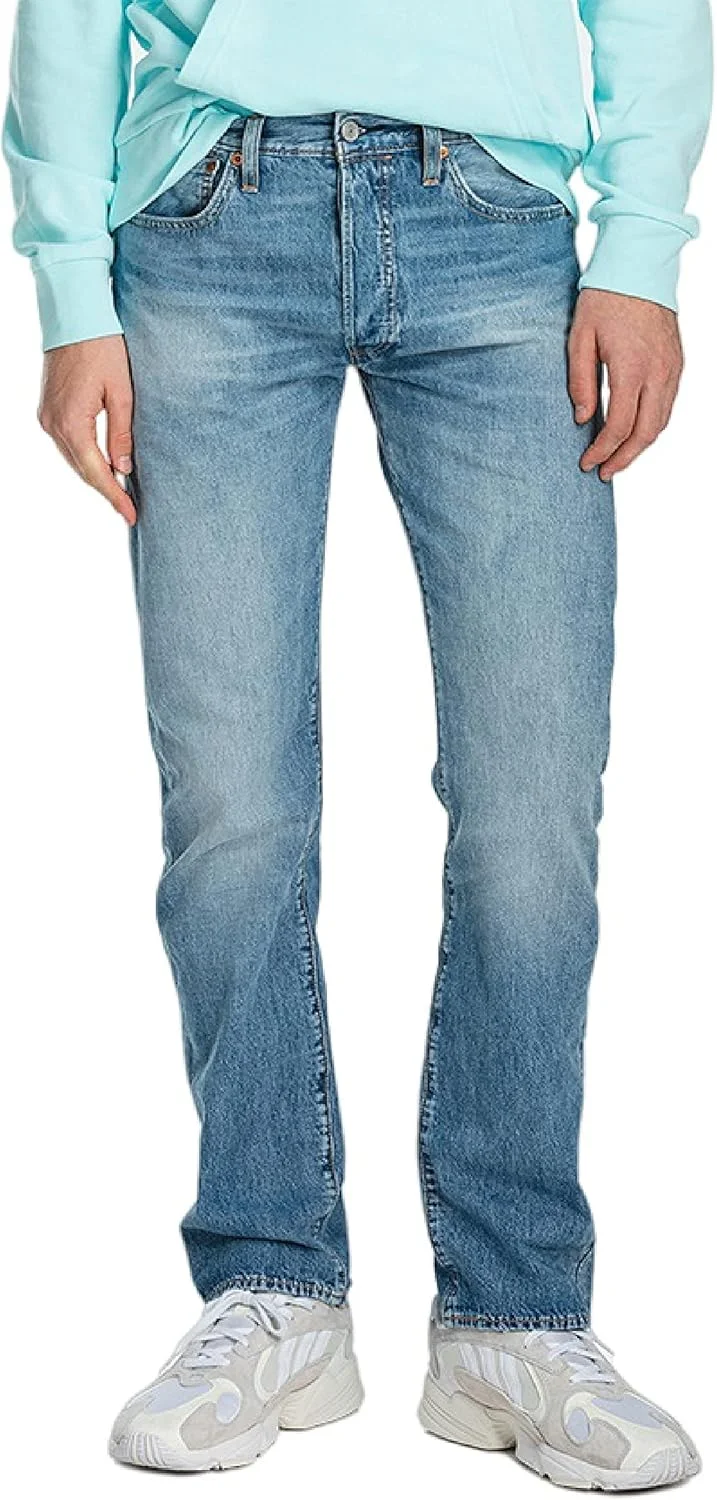 شلوار جین مردانه لیوایز 501، مدل راسته، آبی تیره، سایز 42