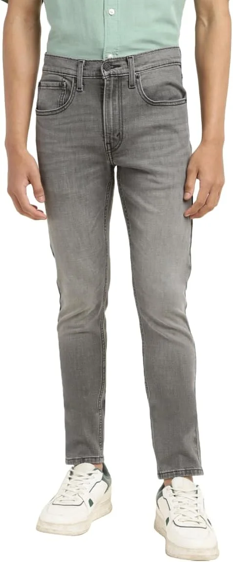 شلوار جین مردانه لیوایز مدل 21301-0069، اسکینی تیپر، خاکستری روشن، سایز 32W / 30L