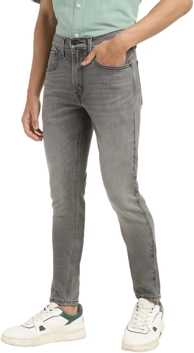 شلوار جین مردانه لیوایز مدل 21301-0069، اسکینی تیپر، خاکستری روشن، سایز 32W / 30L