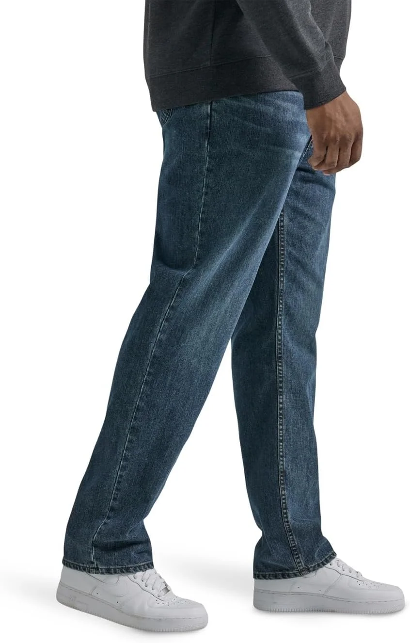 شلوار جین مردانه لی، سایز بزرگ و قد بلند، مدل راسته راحت و افسانهای شلوار جین مردانه لی، سایز بزرگ و قد بلند، مدل راسته راحت و افسانهای