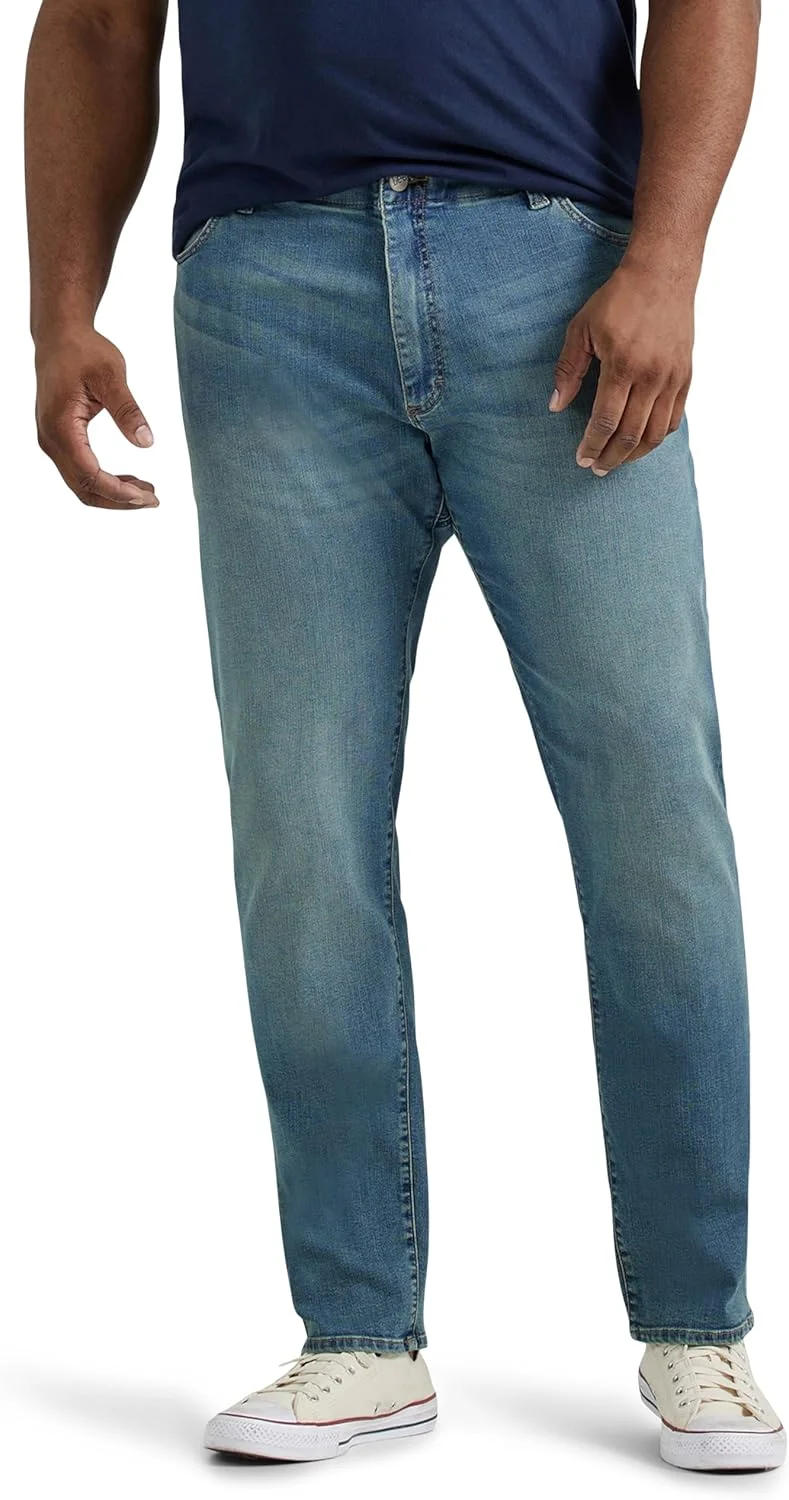 شلوار جین مردانه لی، سری Performance، مدل Extreme Motion، فیت ورزشی، سایز بزرگ