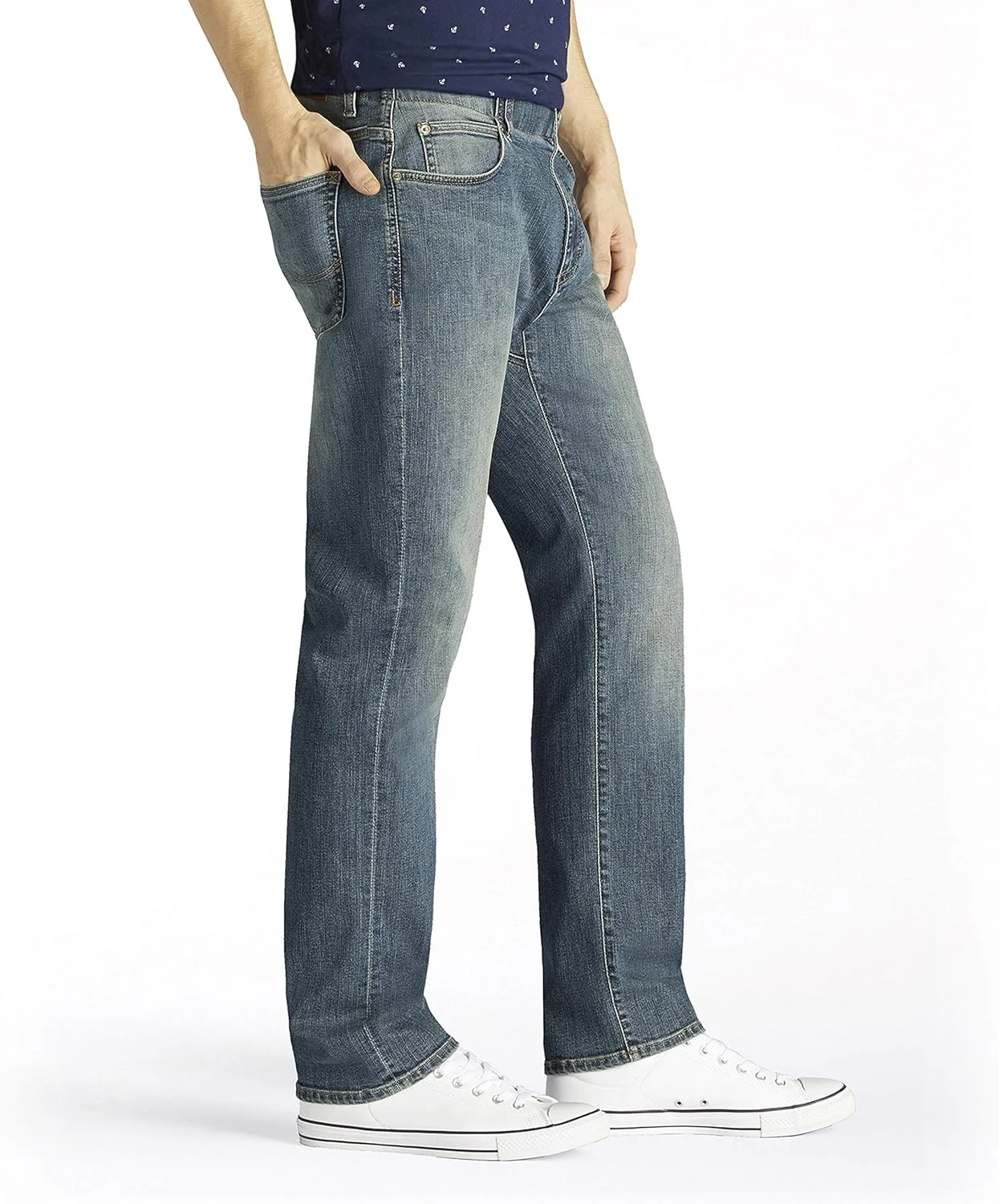 شلوار جین مردانه لی، مدل Extreme Motion Athletic Fit، پاچه باریک، Mega، سایز 42W / 32L