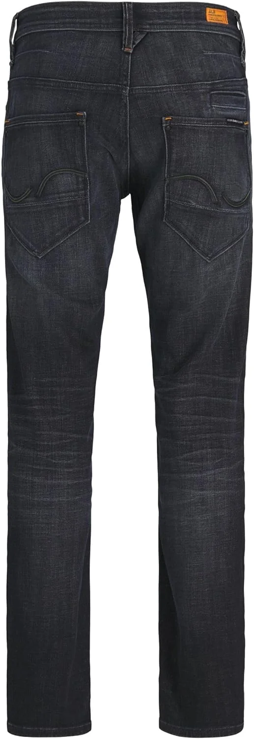 شلوار جین مردانه جک اند جونز مدل JJIMIKE JJCADE GE 232 - فیت مخروطی - جین آبی