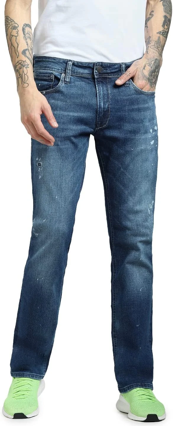 شلوار جین مردانه جک اند جونز مدل Clark با فیت معمولی و فاق متوسط