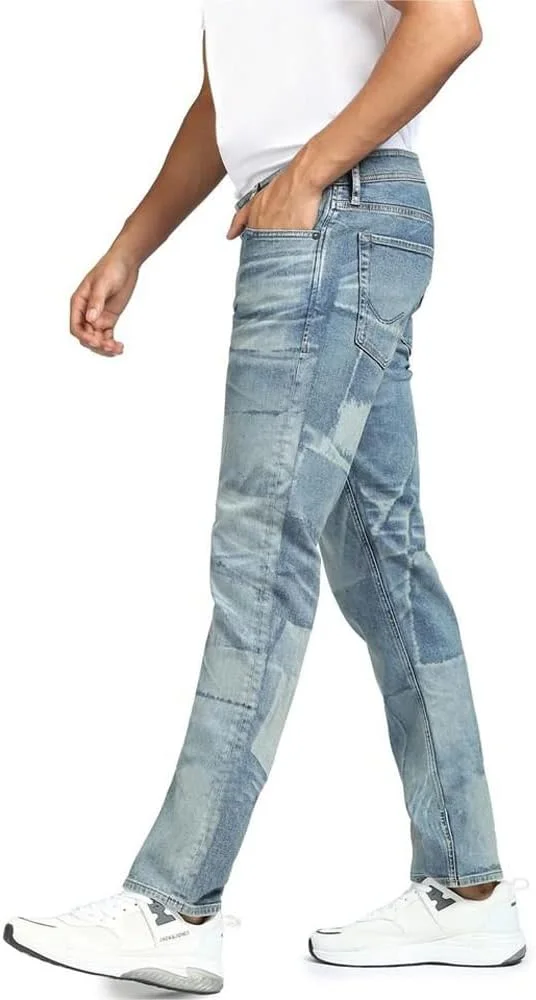 شلوار جین مردانه جک اند جونز مدل Glenn Slim Fit با فاق کوتاه شلوار جین مردانه جک اند جونز مدل Glenn Slim Fit با فاق کوتاه