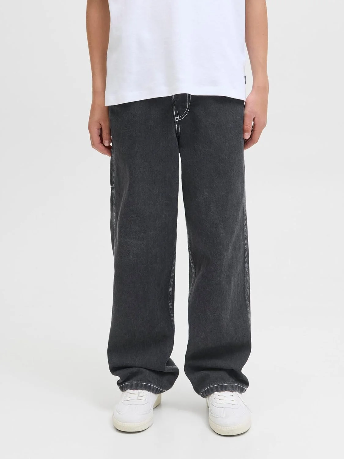 شلوار جین پسرانه جک اند جونز مدل Jjialex Jjcarpenter Mf 143 Sn Jnr (بسته 1 عددی)