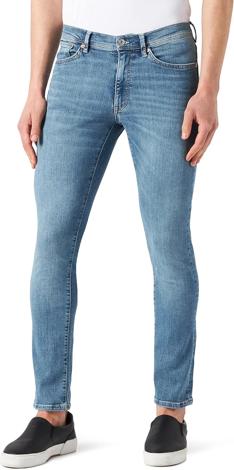 شلوار جین مردانه گنت مدل مکسن اکتیو-ریکاور، آبی روشن طرح وینتیج، سایز 44