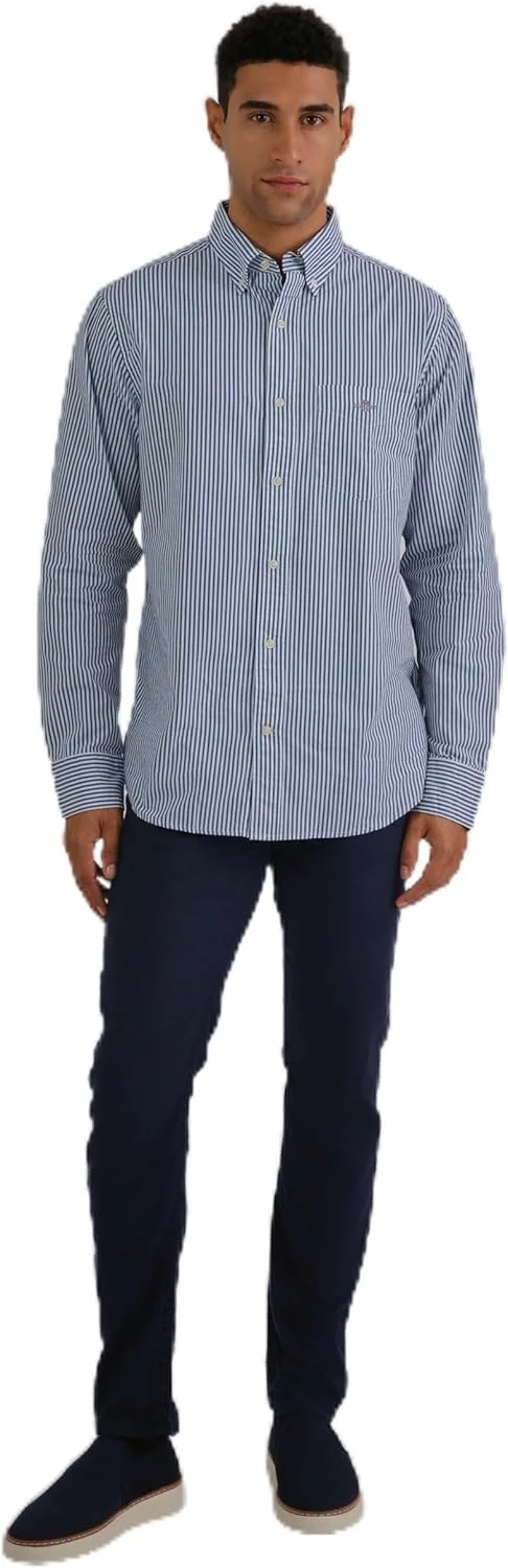 شلوار جین مردانه گنت، مدل اسلیم فیت، ترکیب پنبه و کتان