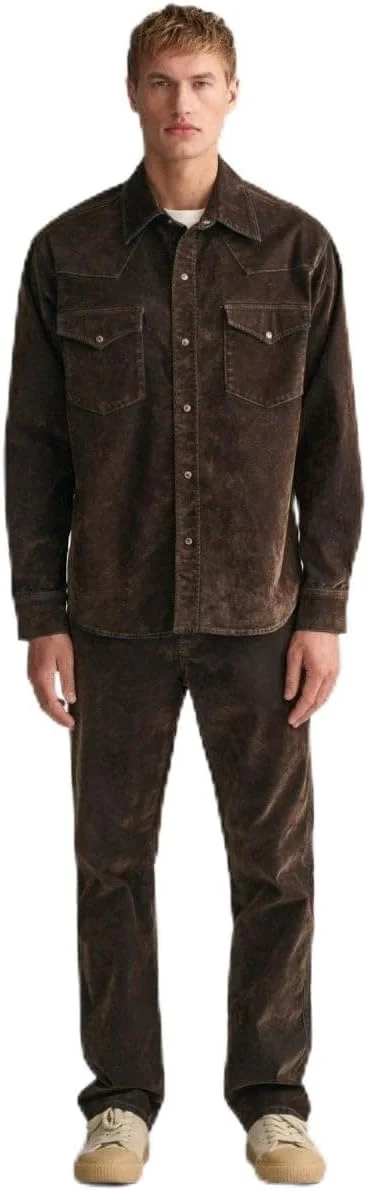 شلوار جین مخملی مردانه گنت مدل 1000269-369 با فیت ریلکس