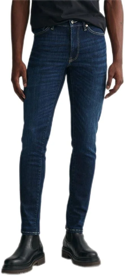 شلوار مردانه گنت مدل 1000264-972 با برش اسلیم فیت