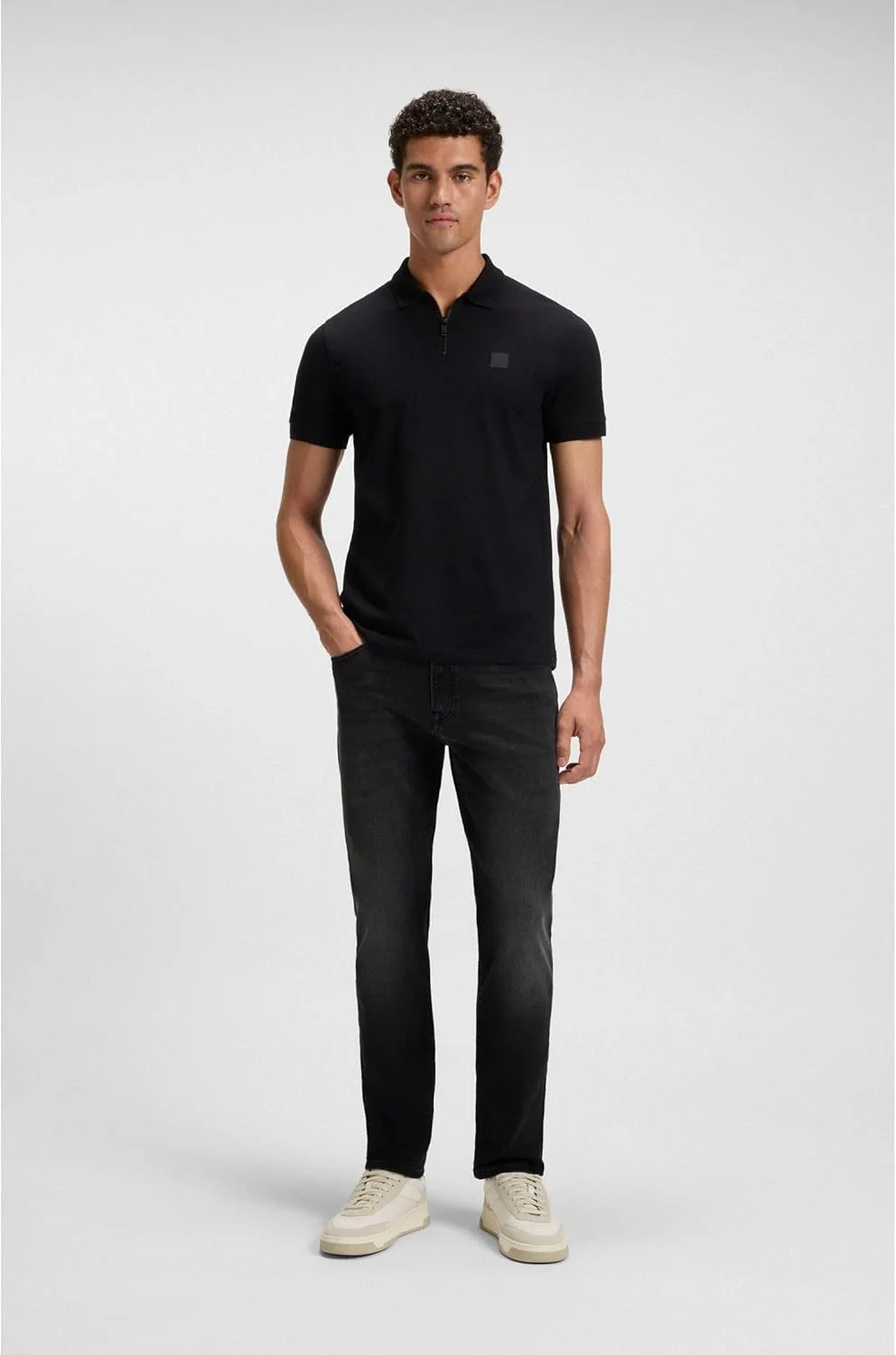 شلوار جین مردانه راسته مدل RE.MAINE BO از BOSS، با فیت معمولی و پارچه دنیم کشی آبی راحت