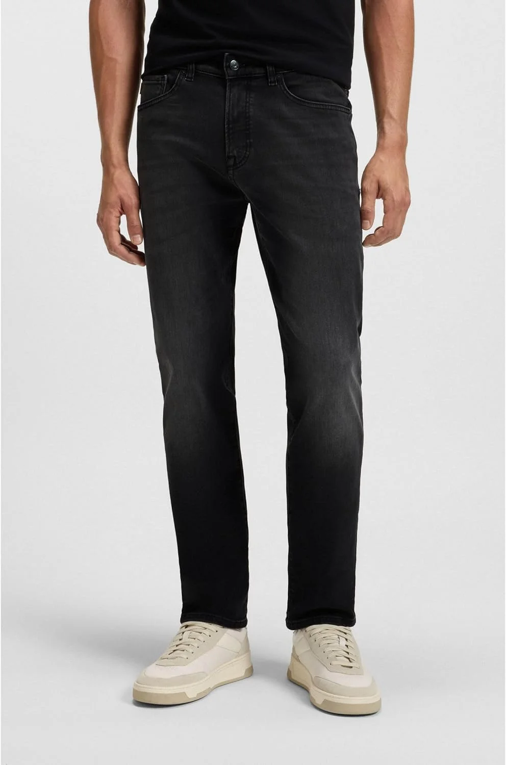 شلوار جین مردانه راسته مدل RE.MAINE BO از BOSS، با فیت معمولی و پارچه دنیم کشی آبی راحت