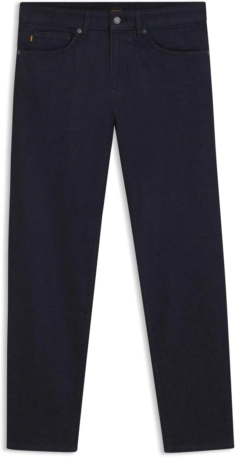 شلوار جین مردانه BOSS مدل Re.Maine BC-C Maine با فیت معمولی، ساخته شده از دنیم کشی راحت به رنگ آبی نیلی تیره