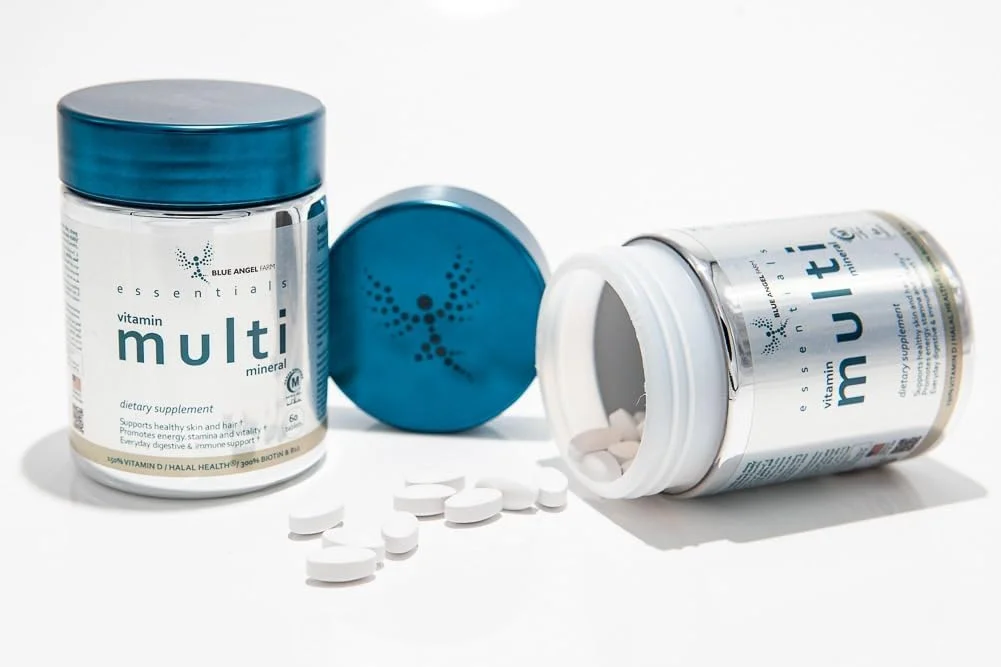 مولتی ویتامین و مواد معدنی حلال Blue Angel Farm، سرشار از ویتامین D، B12، بیوتین، +گلوتاتیون+پروبیوتیک+کوآنزیم کیو10+ زینک +اینوزیتول +هیالورونیک +عصاره بامبو، قرص مولتی ویتامین روزانه (60 عدد) مولتی ویتامین و مواد معدنی حلال Blue Angel Farm، سرشار از ویتامین D، B12، بیوتین، +گلوتاتیون+پروبیوتیک+کوآنزیم کیو10+ زینک +اینوزیتول +هیالورونیک +عصاره بامبو، قرص مولتی ویتامین روزانه (60 عدد)