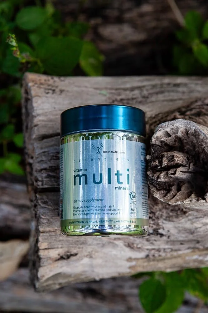 مولتی ویتامین و مواد معدنی حلال Blue Angel Farm، سرشار از ویتامین D، B12، بیوتین، +گلوتاتیون+پروبیوتیک+کوآنزیم کیو10+ زینک +اینوزیتول +هیالورونیک +عصاره بامبو، قرص مولتی ویتامین روزانه (60 عدد) مولتی ویتامین و مواد معدنی حلال Blue Angel Farm، سرشار از ویتامین D، B12، بیوتین، +گلوتاتیون+پروبیوتیک+کوآنزیم کیو10+ زینک +اینوزیتول +هیالورونیک +عصاره بامبو، قرص مولتی ویتامین روزانه (60 عدد)