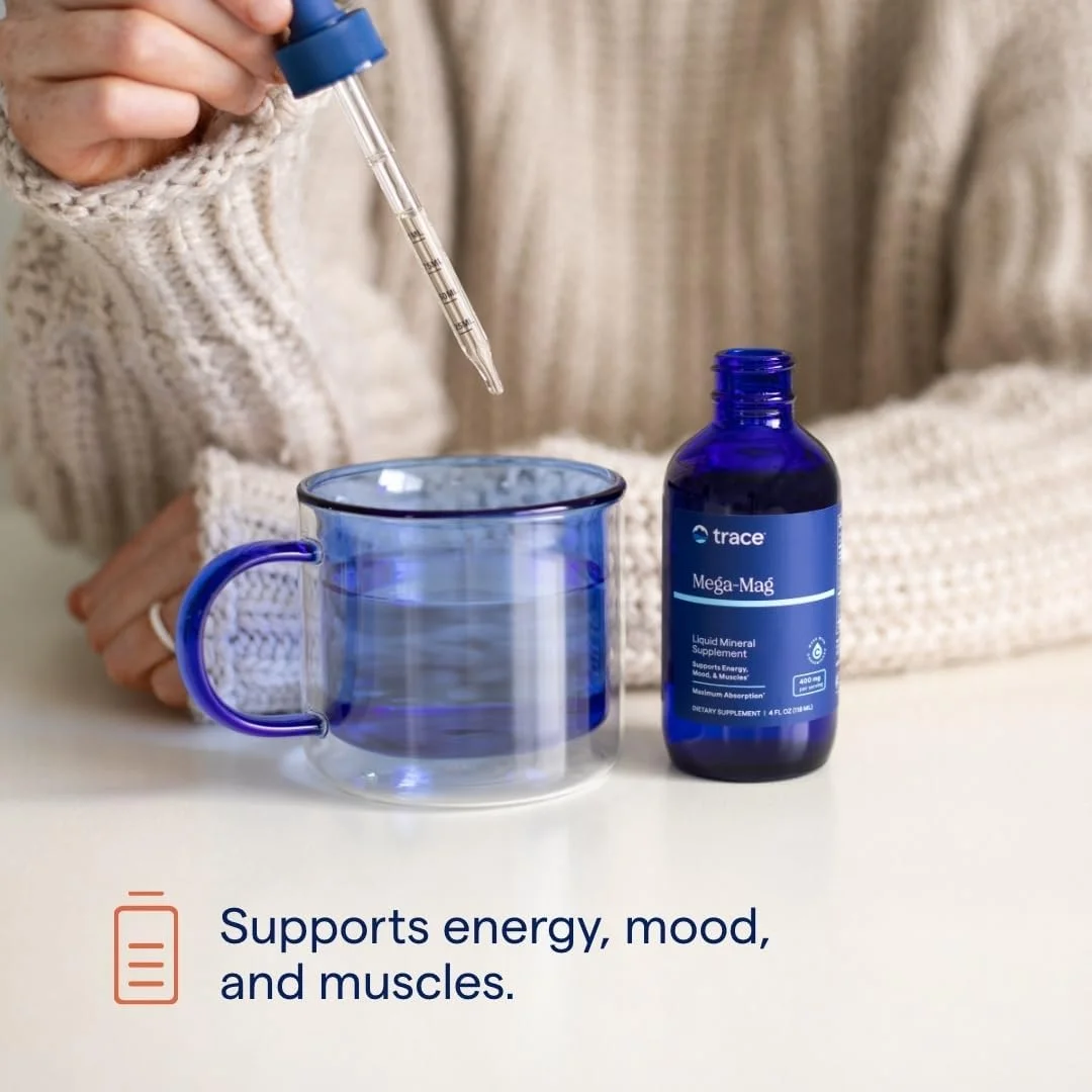 مگا مگ منیزیم کلراید مایع 400 میلی گرمی تریس مینرالز 118 میلی لیتر