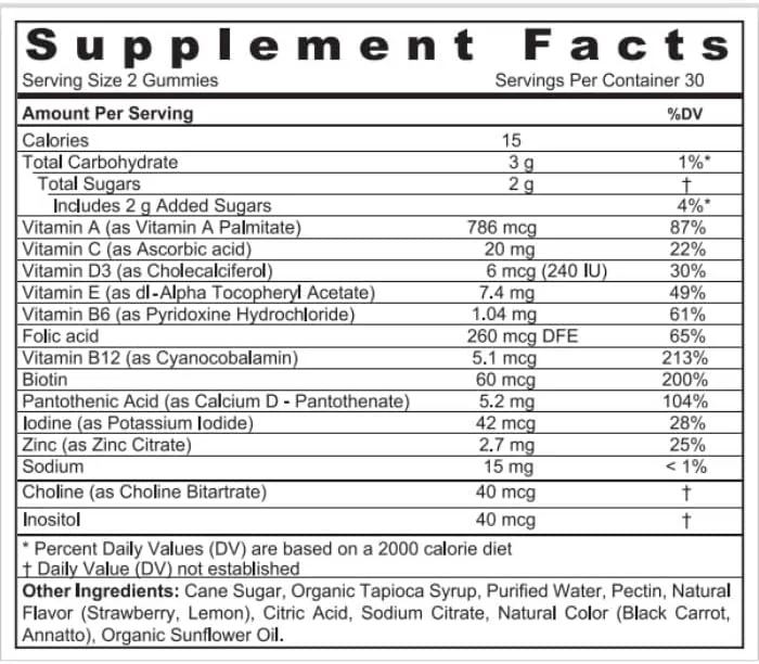 پاستیل مولتی ویتامین و مواد معدنی سان‌شاین نوتریشن مناسب کودکان، 60 عدد | وگان | طعم 100% طبیعی