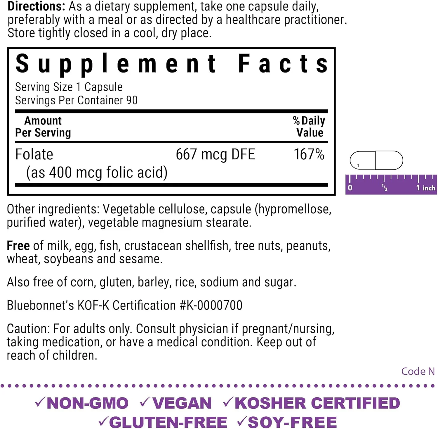 بلو بونت نوتریشن، اسید فولیک ۴۰۰ میکروگرم، ۹۰ عدد بلو بونت نوتریشن، اسید فولیک ۴۰۰ میکروگرم، ۹۰ عدد