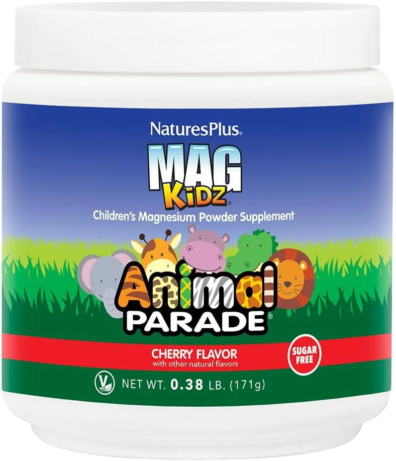پودر مکمل منیزیم کودکان نیچرز پلاس Magkids، طعم گیلاس، 171 گرم - برای استخوان های قوی، رشد و تکامل سالم، بدون شکر پودر مکمل منیزیم کودکان نیچرز پلاس Magkids، طعم گیلاس، 171 گرم - برای استخوان های قوی، رشد و تکامل سالم، بدون شکر