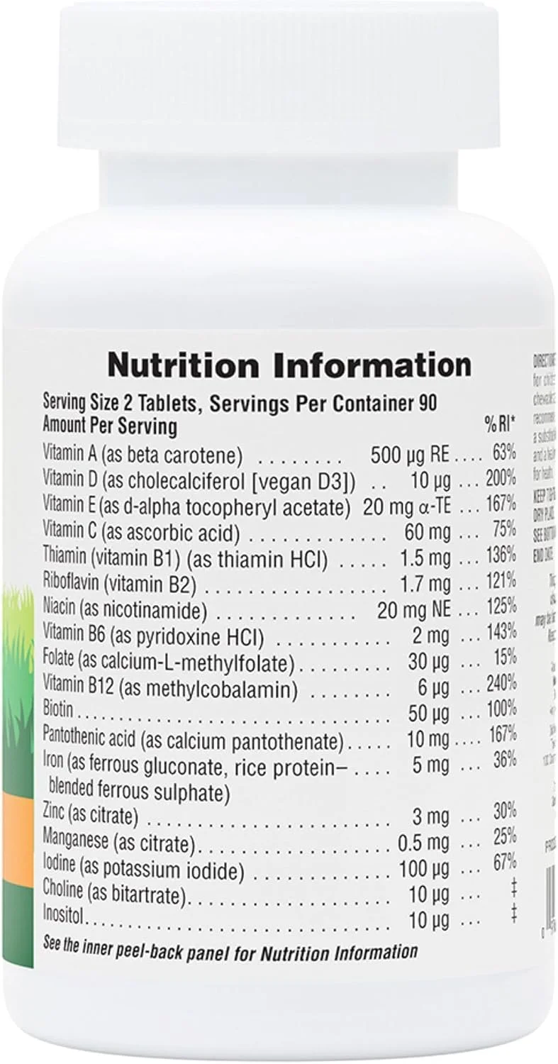 مکمل مولتی ویتامین جویدنی کودکان Nature's Plus، 180 قرص به شکل حیوانات - طعم گیلاس، انگور و پرتقال (مختلط) - برای تولید انرژی طبیعی و سلامت کلی