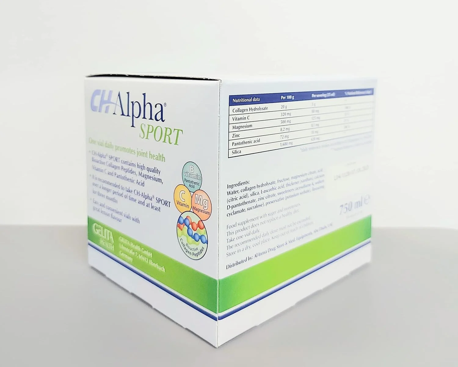 کلاژن تقویتی CH Alpha Sport Health (۳۰ عدد x ۲۵ میلی لیتر)