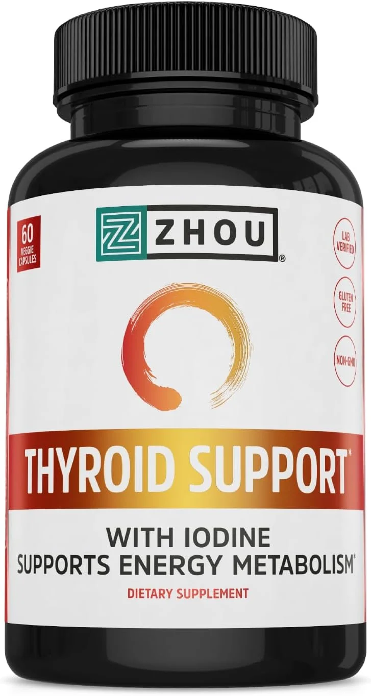 کمپلکس پشتیبانی تیروئید ژو با ید - فرمول انرژی، متابولیسم و تمرکز - گیاهی، بدون سویا و گلوتن - دوباره احساس جوانی کنید