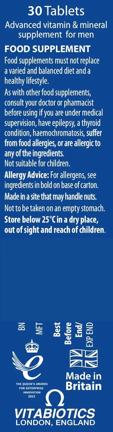 قرص های ویتامین ول من ویتابیوتیکس اسپورت، 30 عدد