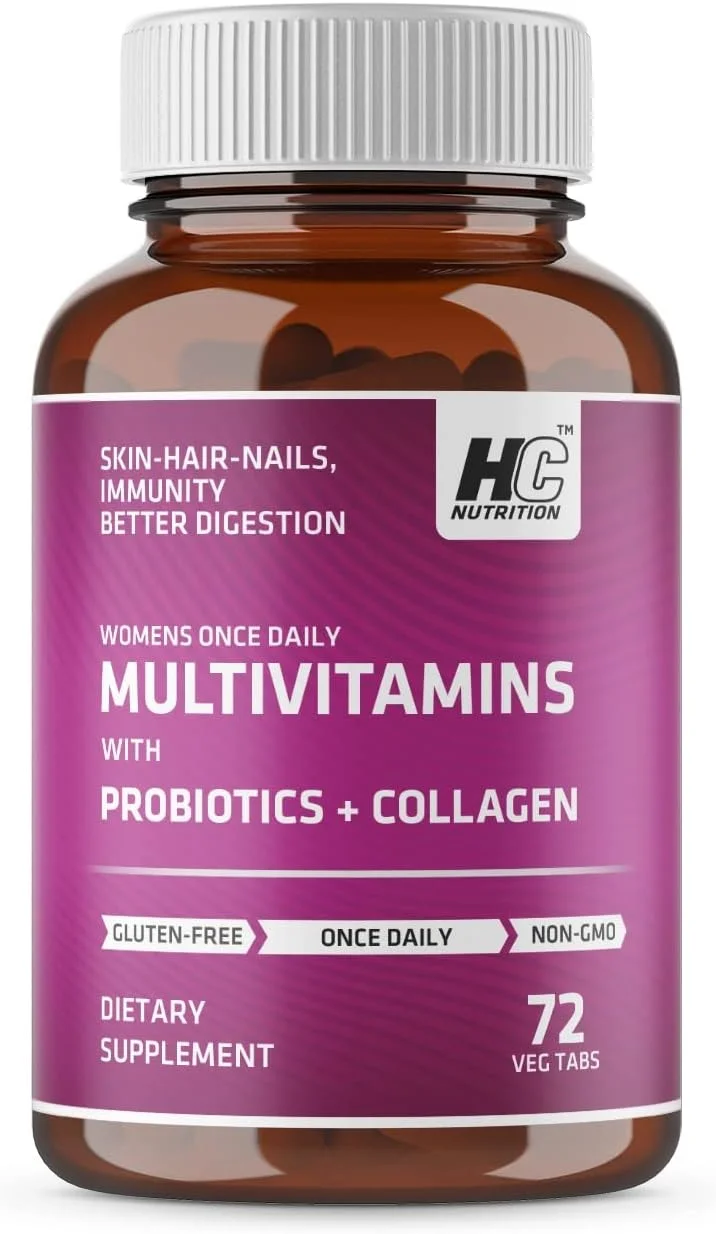 مولتی ویتامین روزانه بانوان + پروبیوتیک + کلاژن، ۷۲ عدد