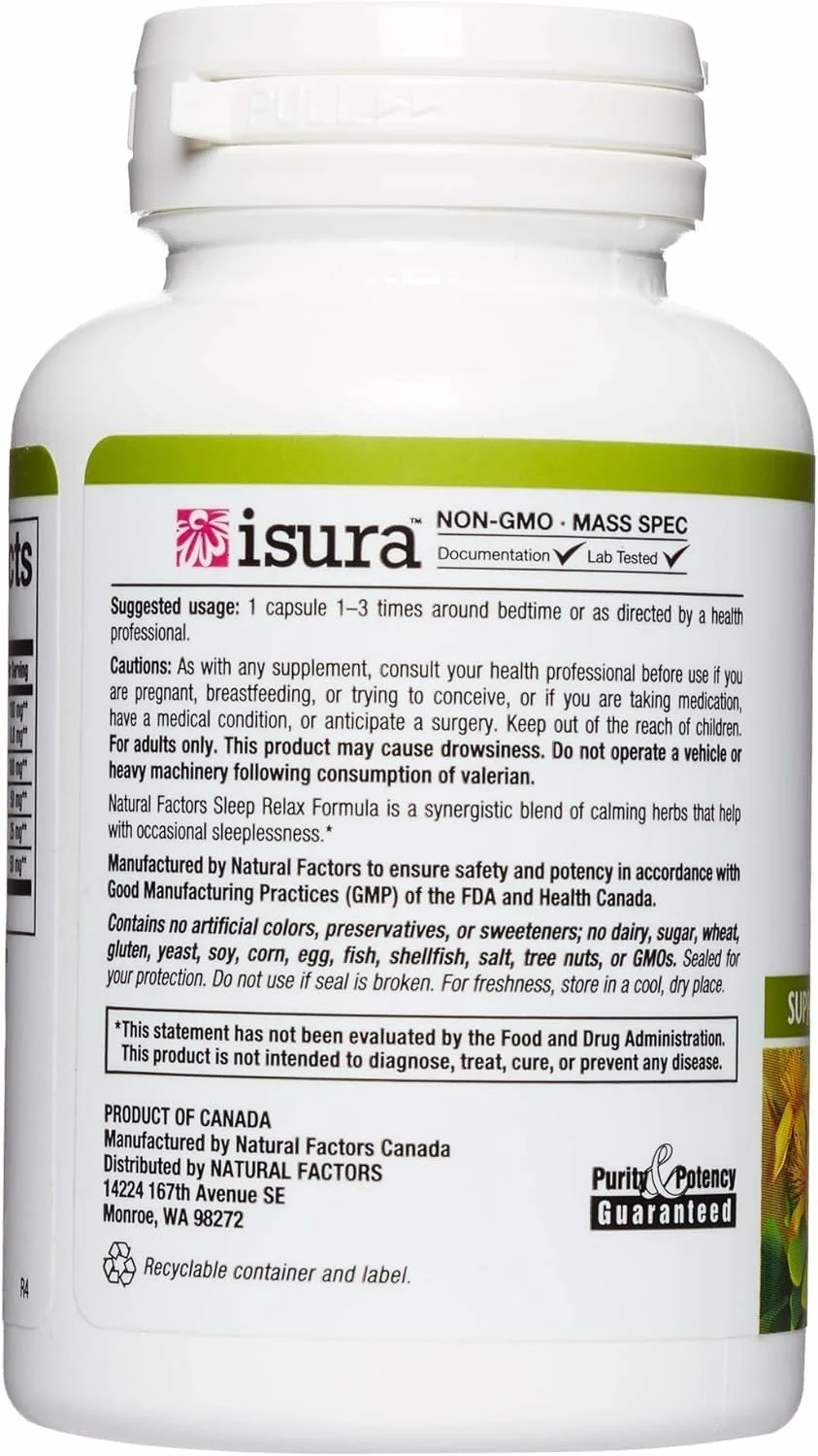 فرمول آرامش خواب Natural Factors، 90 کپسول