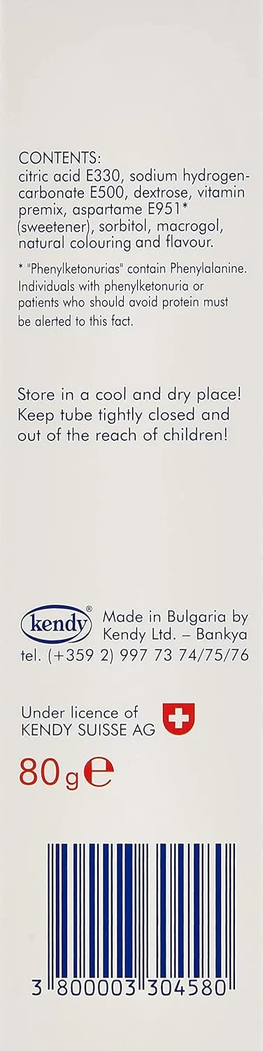 کامگنزن + ویتامین د۳ + ویتامین ث با طعم لیمو، ۲۰ عدد قرص