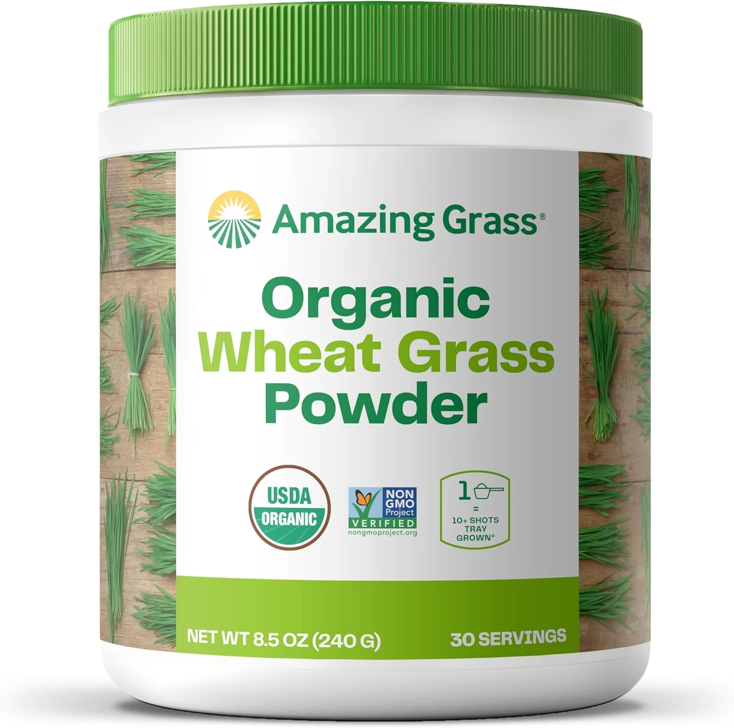 پودر ارگانیک علف گندم ایمیزینگ گراس، 240 گرم