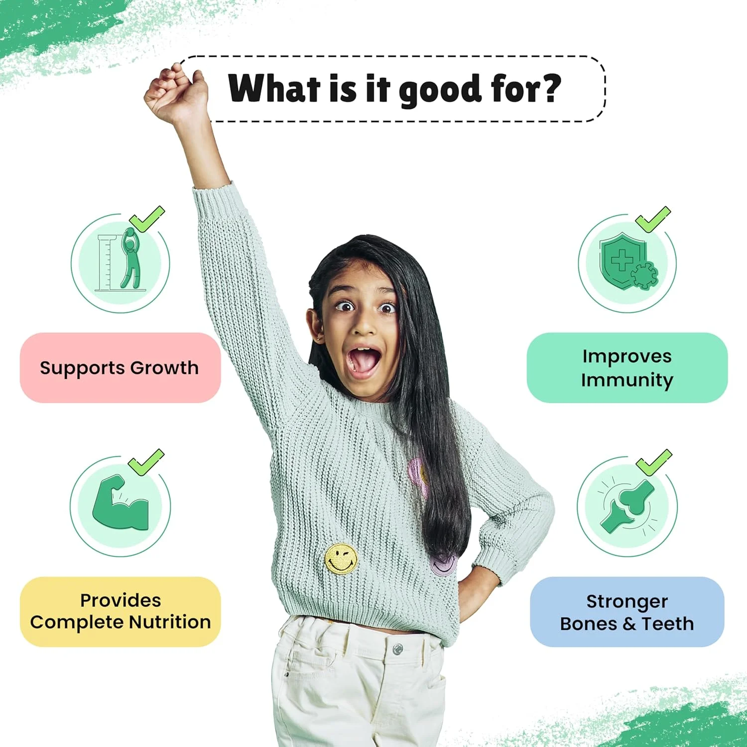 پودر مغذی نوتری میکس لیتل جویز 350 گرمی | 7-12 سال | بدون شکر تصفیه شده | پشتیبانی از رشد سالم و تقویت ایمنی | با راگی، باجرا، بادام، نخود و جو دوسر | طعم توت فرنگی