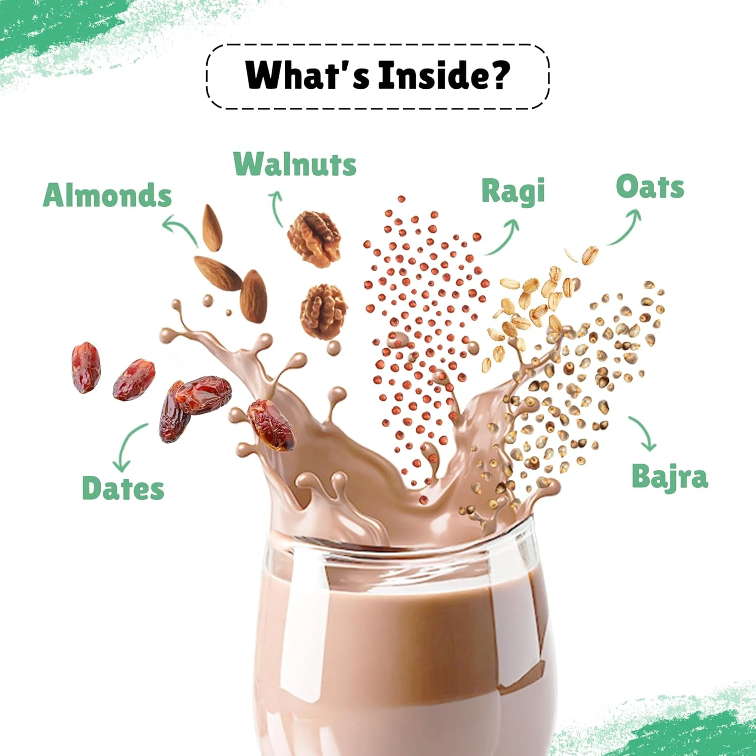پودر مغذی نوتری میکس لیتل جویز 350 گرمی | 7-12 سال | بدون شکر تصفیه شده | پشتیبانی از رشد سالم و تقویت ایمنی | با راگی، باجرا، بادام، نخود و جو دوسر | طعم توت فرنگی