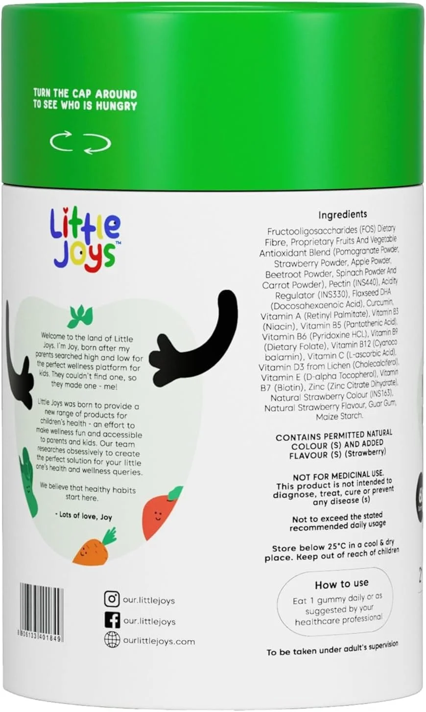 پاستیل مولتی ویتامین کودکان (2 تا 6 سال) برای تقویت سیستم ایمنی و تراکم استخوان | بسته 30 روزه | بدون شکر افزوده | طعم طبیعی توت فرنگی | بهبود هضم و سلامت کلی