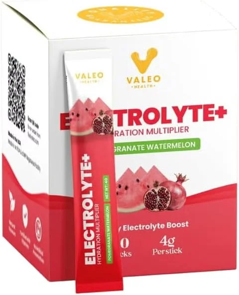 پودر الکترولیت و آبرسان والئو - بسته 20 عددی | انار و هندوانه | آبرسانی سریع، الکترولیت ها، انرژی پاک - بدون شکر، مناسب کتو، مناسب سفر