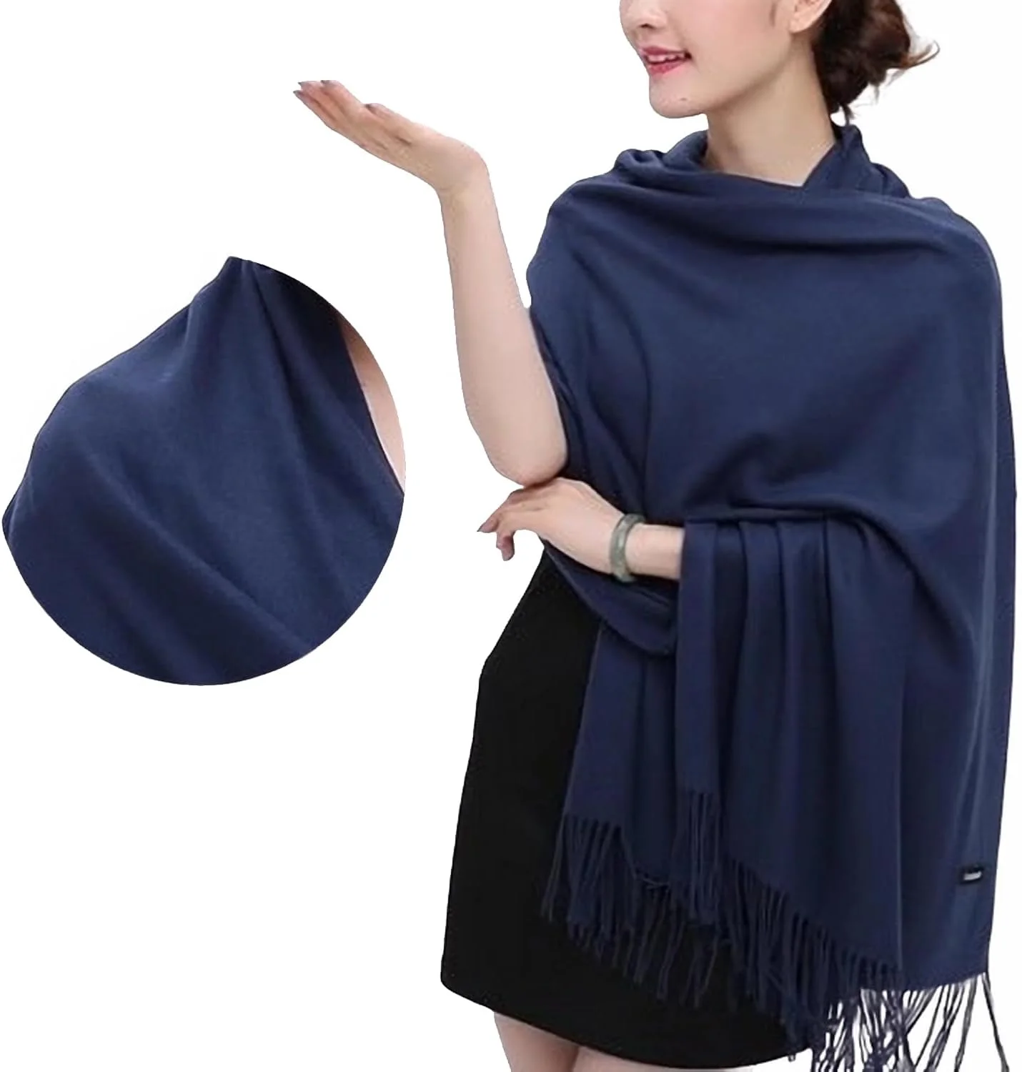 شال های نرم زنانه، روسری های منگوله دار، شال های مد روز، شال های بزرگ و بلند مناسب مهمانی عروسی، 200 * 70 سانتی متر