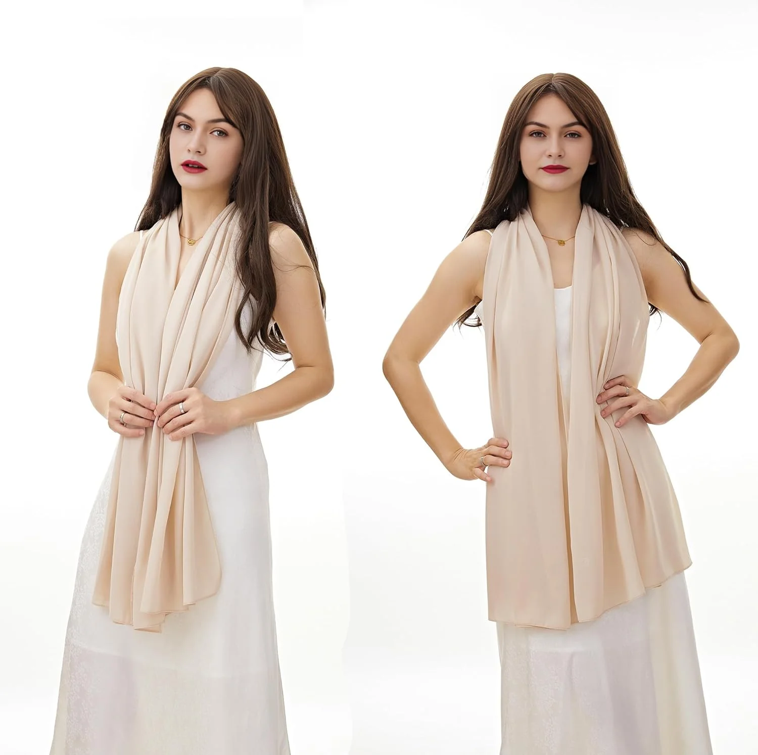 شال گردن بلند زنانه YOUR SMILE، سبک، نرم، تنفس پذیر، رنگ ثابت، شال های مد روز، شال و روسری ضد آفتاب